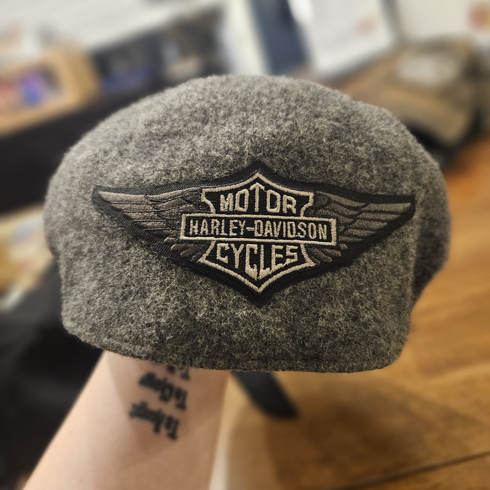 Gray Wool Flat Cap - image 1